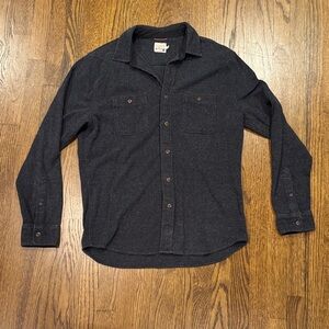 Faherty Dark Gray Casual Button Down Shirt
